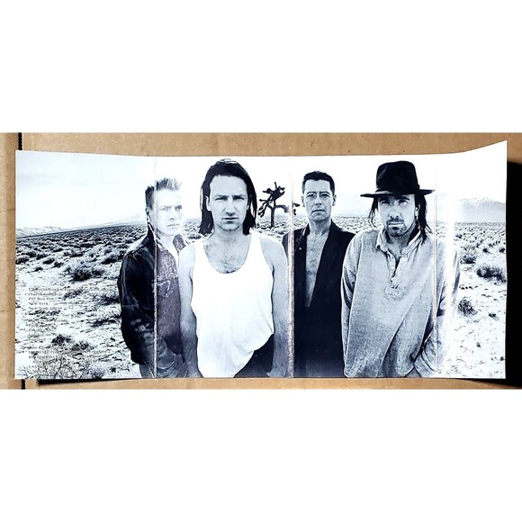 Vintage 80s U2 Cassette Joshua Tree Complete Case Full Inlay Clear Tape 1987 - Picture 5 of 8